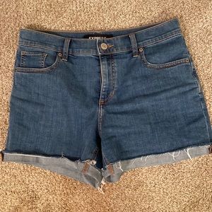 Express denim shorts